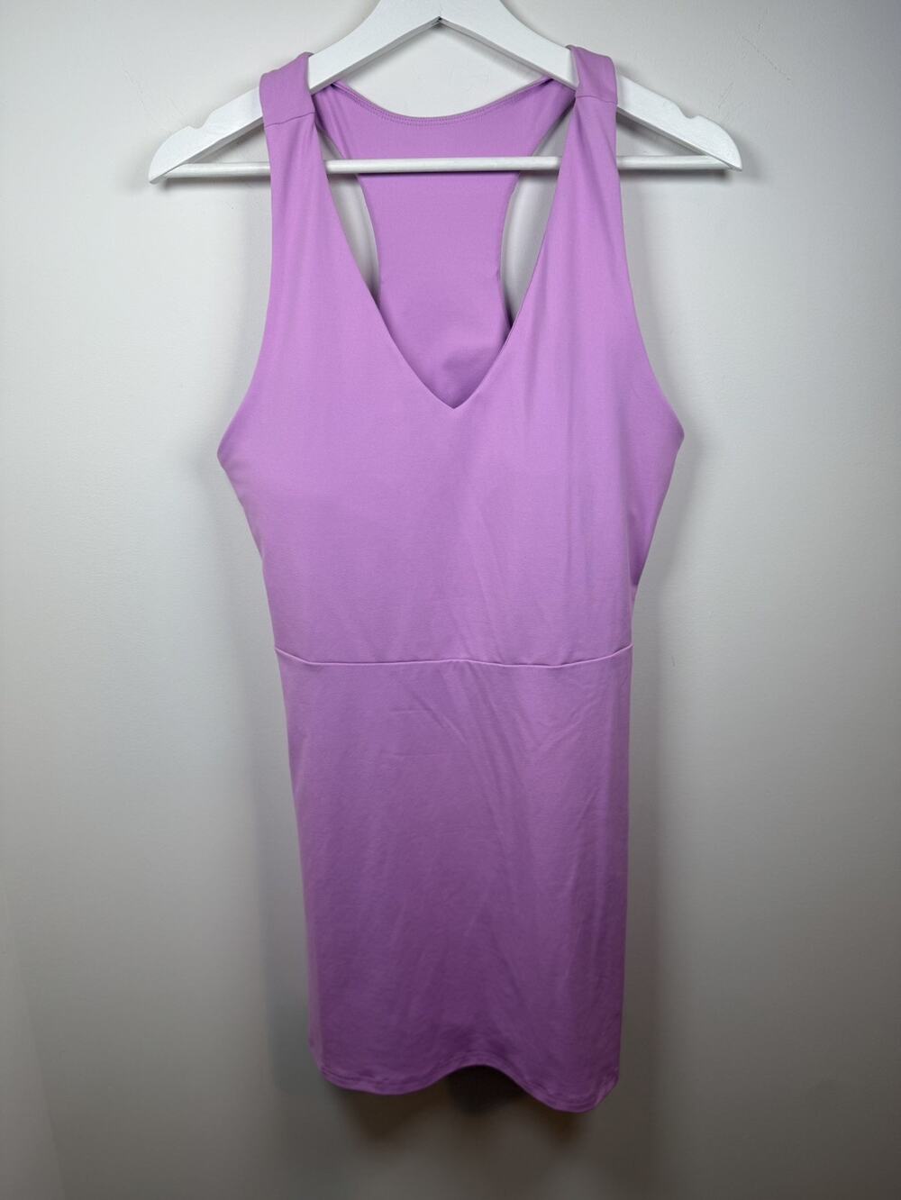 Fabletics Women’s Large On-The-Go Built-In Bra Dress Activewear Tennis Pink